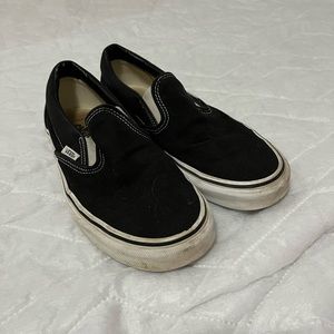 Black slip-on vans